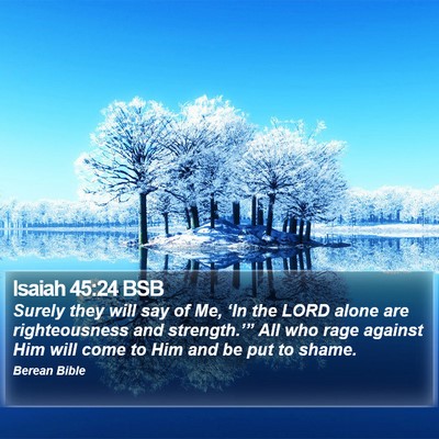 Isaiah 45:24 BSB Bible Verse Image