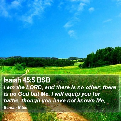 Isaiah 45:5 BSB Bible Verse Image
