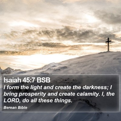 Isaiah 45:7 BSB Bible Verse Image