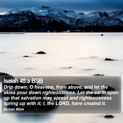 Isaiah 45:8 BSB Bible Verse Image