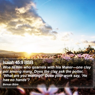 Isaiah 45:9 BSB Bible Verse Image