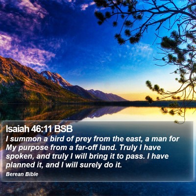 Isaiah 46:11 BSB Bible Verse Image