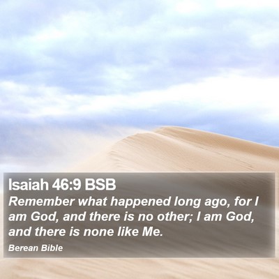 Isaiah 46:9 BSB Bible Verse Image