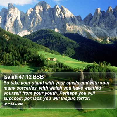 Isaiah 47:12 BSB Bible Verse Image