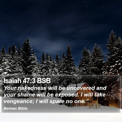 Isaiah 47:3 BSB Bible Verse Image