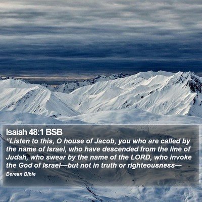 Isaiah 48:1 BSB Bible Verse Image