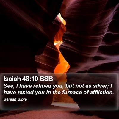 Isaiah 48:10 BSB Bible Verse Image