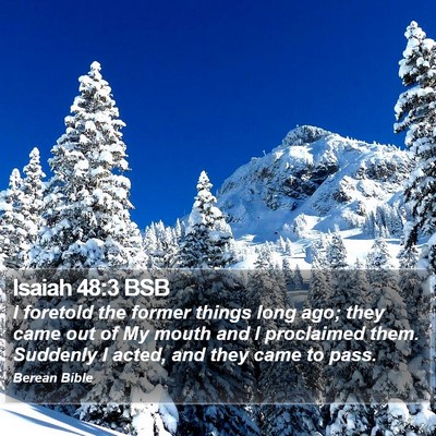 Isaiah 48:3 BSB Bible Verse Image