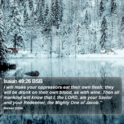 Isaiah 49:26 BSB Bible Verse Image