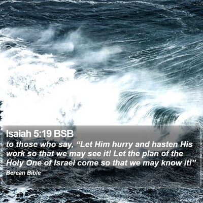 Isaiah 5:19 BSB Bible Verse Image