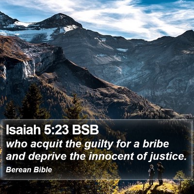 Isaiah 5:23 BSB Bible Verse Image