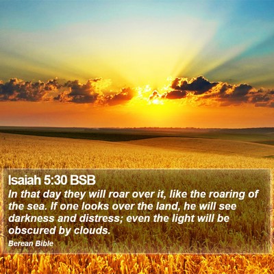 Isaiah 5:30 BSB Bible Verse Image