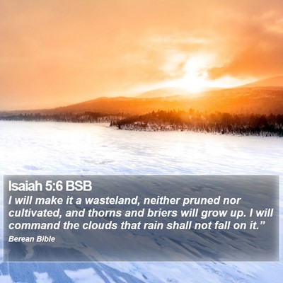 Isaiah 5:6 BSB Bible Verse Image