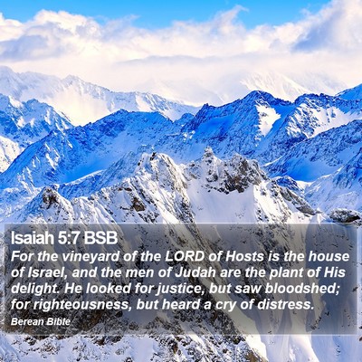 Isaiah 5:7 BSB Bible Verse Image