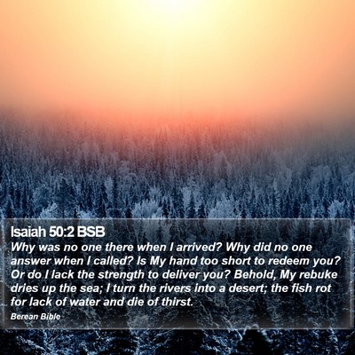 Isaiah 50:2 BSB Bible Verse Image