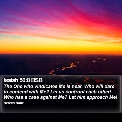 Isaiah 50:8 BSB Bible Verse Image