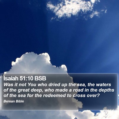 Isaiah 51:10 BSB Bible Verse Image