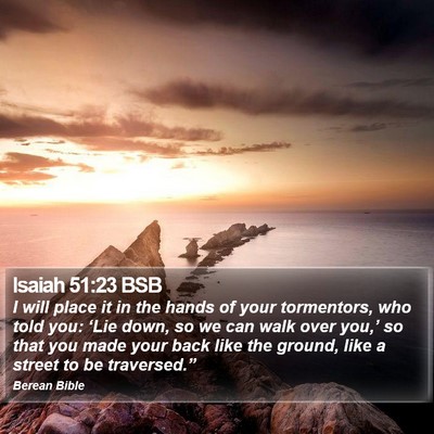 Isaiah 51:23 BSB Bible Verse Image