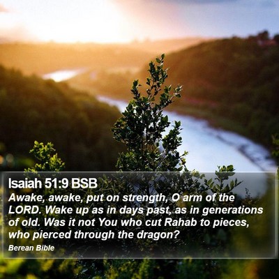 Isaiah 51:9 BSB Bible Verse Image