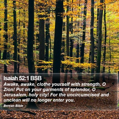 Isaiah 52:1 BSB Bible Verse Image