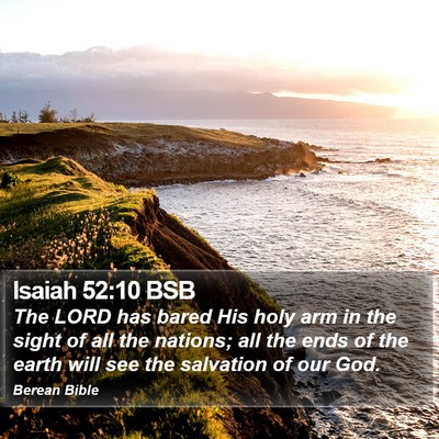 Isaiah 52:10 BSB Bible Verse Image