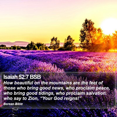 Isaiah 52:7 BSB Bible Verse Image