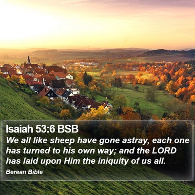 Isaiah 53:6 BSB Bible Verse Image