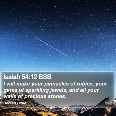Isaiah 54:12 BSB Bible Verse Image