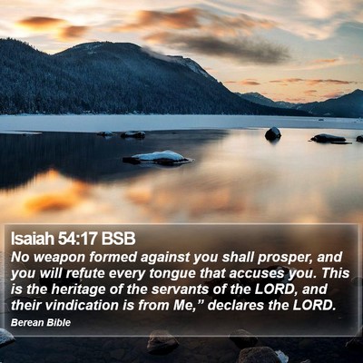 Isaiah 54:17 BSB Bible Verse Image