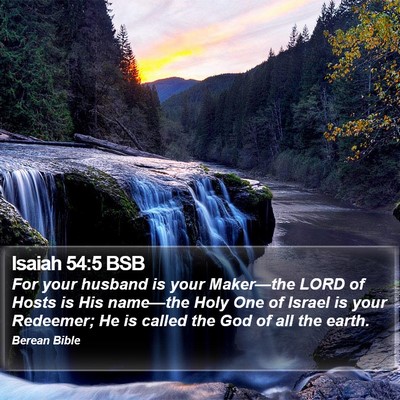 Isaiah 54:5 BSB Bible Verse Image