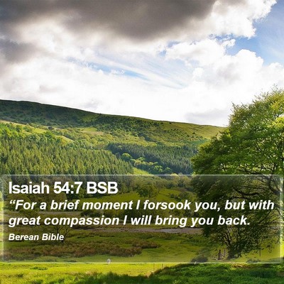 Isaiah 54:7 BSB Bible Verse Image