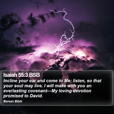 Isaiah 55:3 BSB Bible Verse Image
