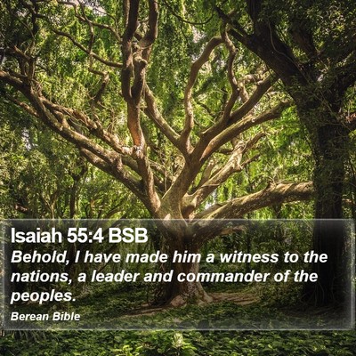Isaiah 55:4 BSB Bible Verse Image