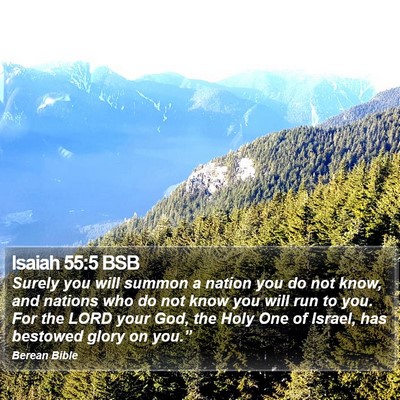 Isaiah 55:5 BSB Bible Verse Image