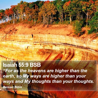 Isaiah 55:9 BSB Bible Verse Image