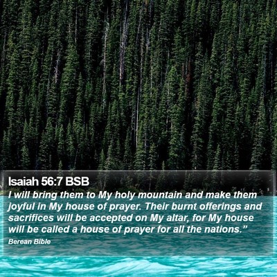 Isaiah 56:7 BSB Bible Verse Image