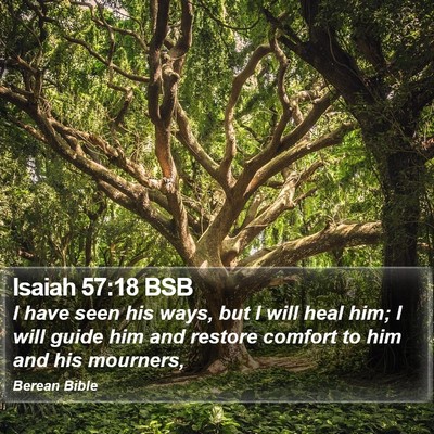 Isaiah 57:18 BSB Bible Verse Image
