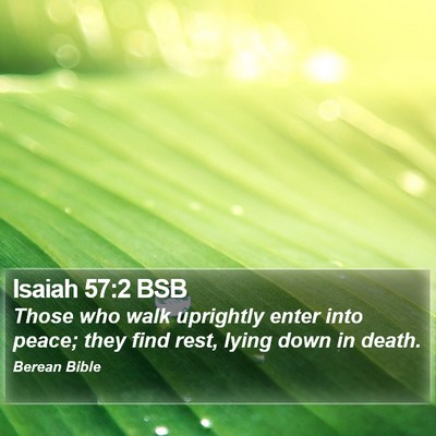 Isaiah 57:2 BSB Bible Verse Image