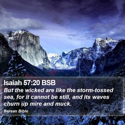 Isaiah 57:20 BSB Bible Verse Image