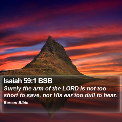 Isaiah 59:1 BSB Bible Verse Image
