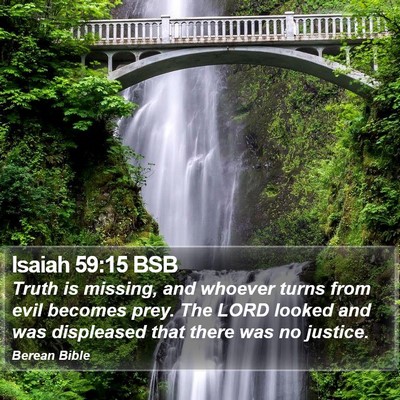 Isaiah 59:15 BSB Bible Verse Image