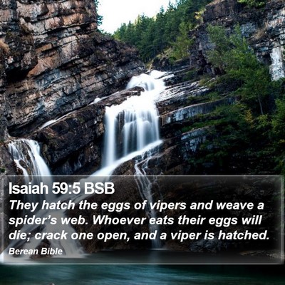Isaiah 59:5 BSB Bible Verse Image