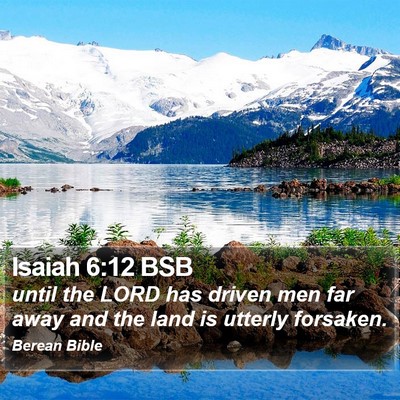 Isaiah 6:12 BSB Bible Verse Image