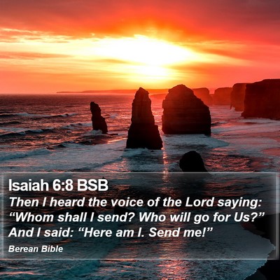 Isaiah 6:8 BSB Bible Verse Image