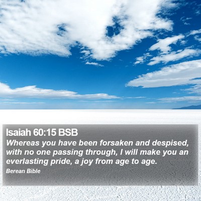 Isaiah 60:15 BSB Bible Verse Image