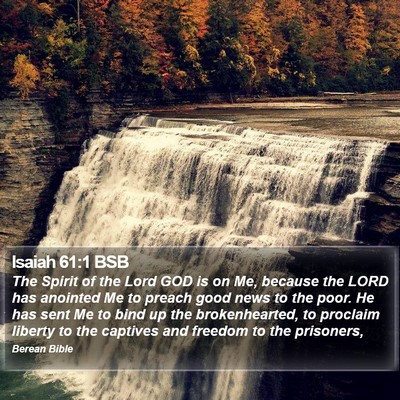 Isaiah 61:1 BSB Bible Verse Image
