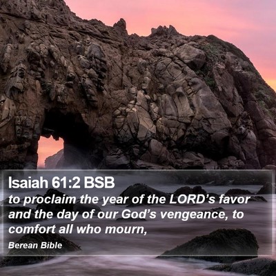 Isaiah 61:2 BSB Bible Verse Image