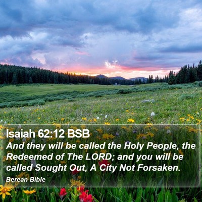 Isaiah 62:12 BSB Bible Verse Image