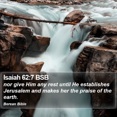 Isaiah 62:7 BSB Bible Verse Image