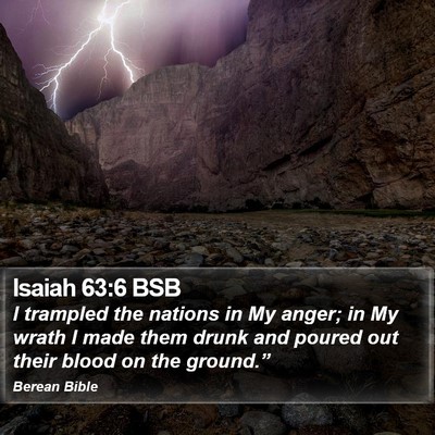Isaiah 63:6 BSB Bible Verse Image